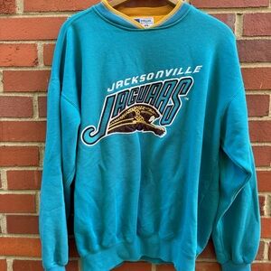 Jacksonville Jaguars Banned Logo Starter Pro Line NFL Sweatshirt 90s Korea- L